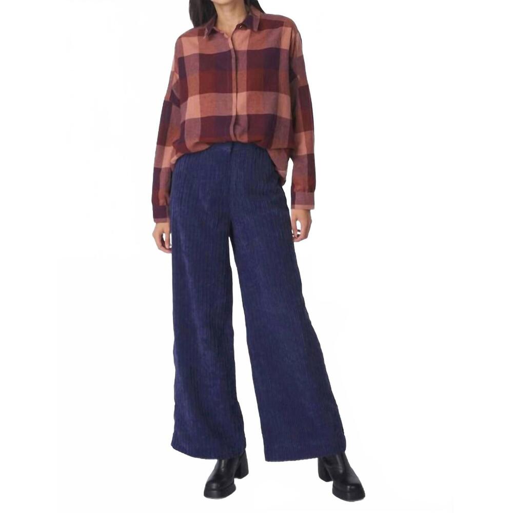 NEW SESSUN cap east wide leg pants in queen blue